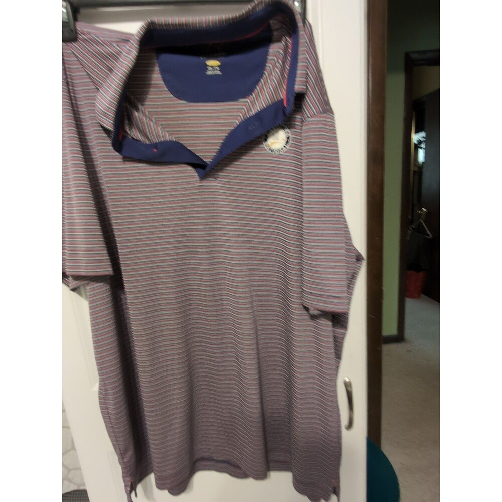 Greg Norman Red White And Blue Stripe Carolina National 2XL